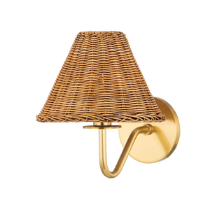 Mitzi Issa Wall Sconce in Aged Brass