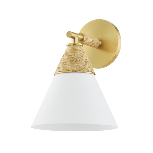 Mitzi Mica Wall Sconce in Aged Brass