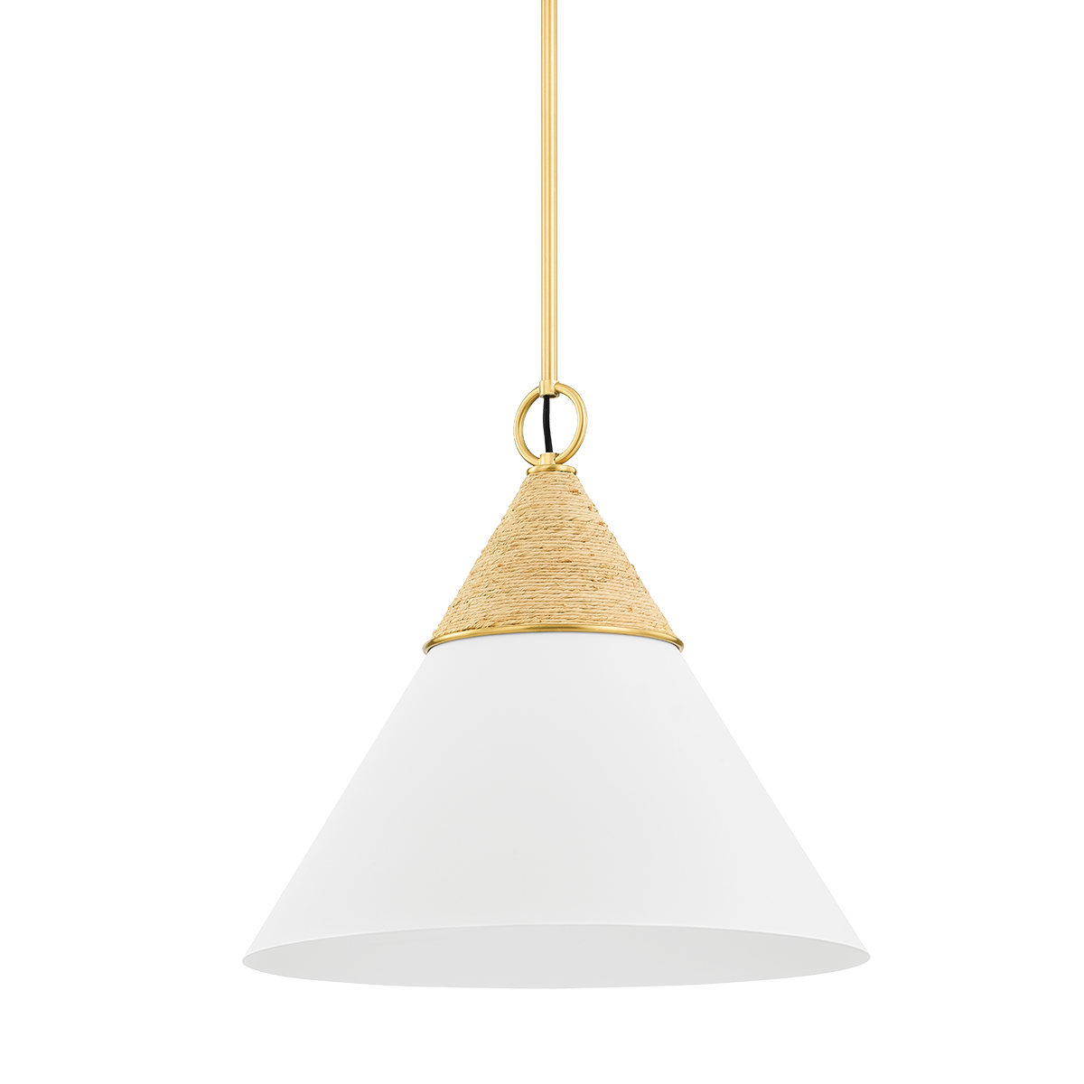 Mitzi Mica Pendant in Aged Brass