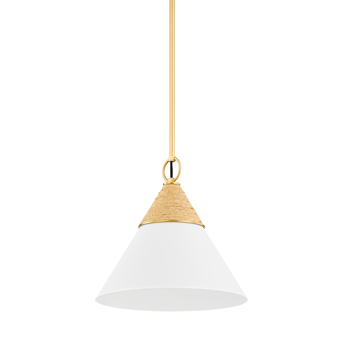 Mitzi Mica Pendant in Aged Brass