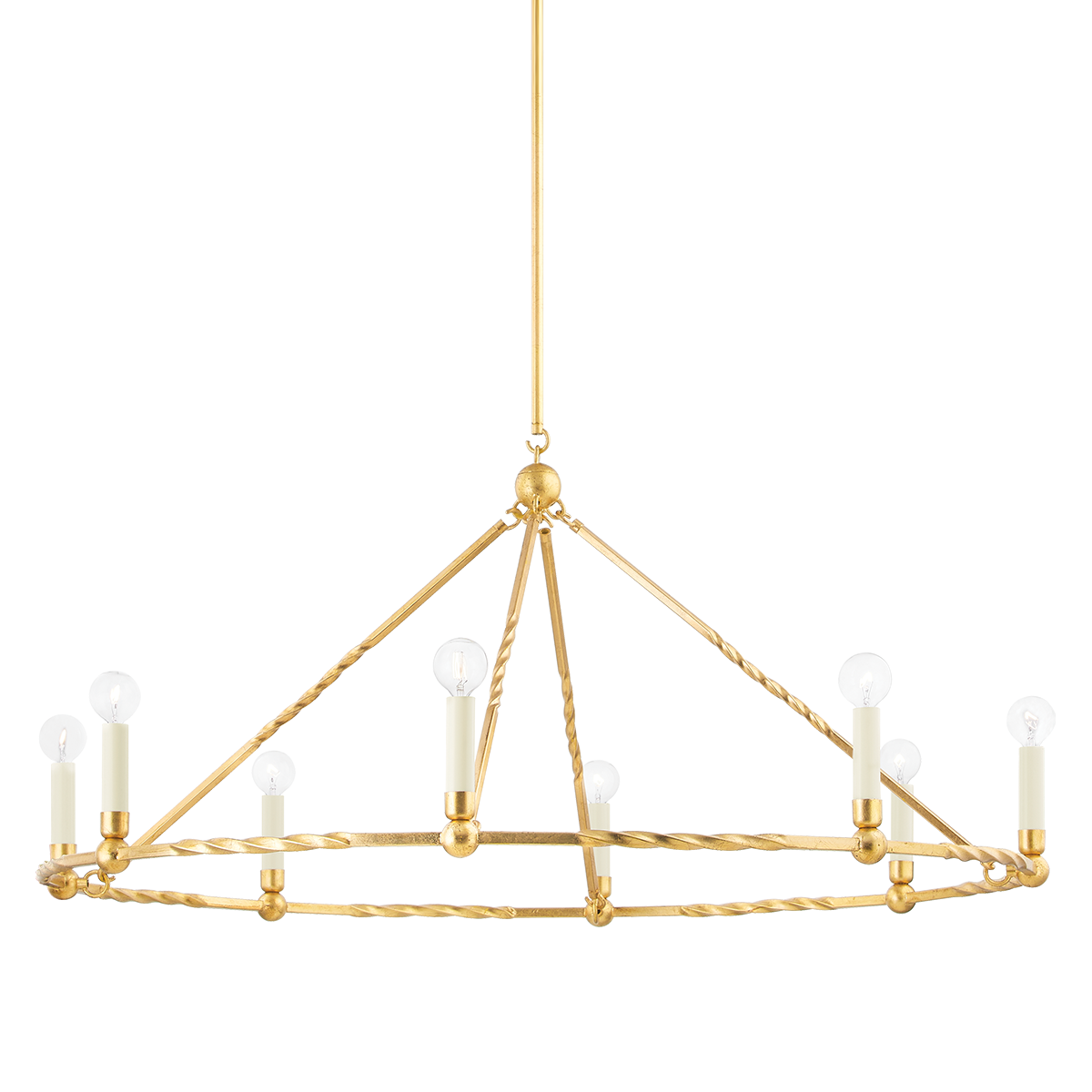 Mitzi JOSEPHINE Chandelier in Vintage Gold Leaf