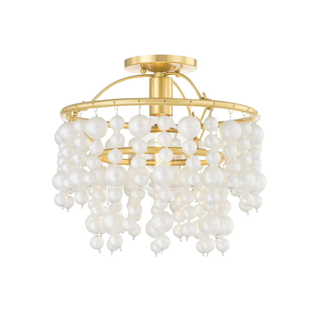 Mitzi KINSLEY Flush Mount in Aged Brass