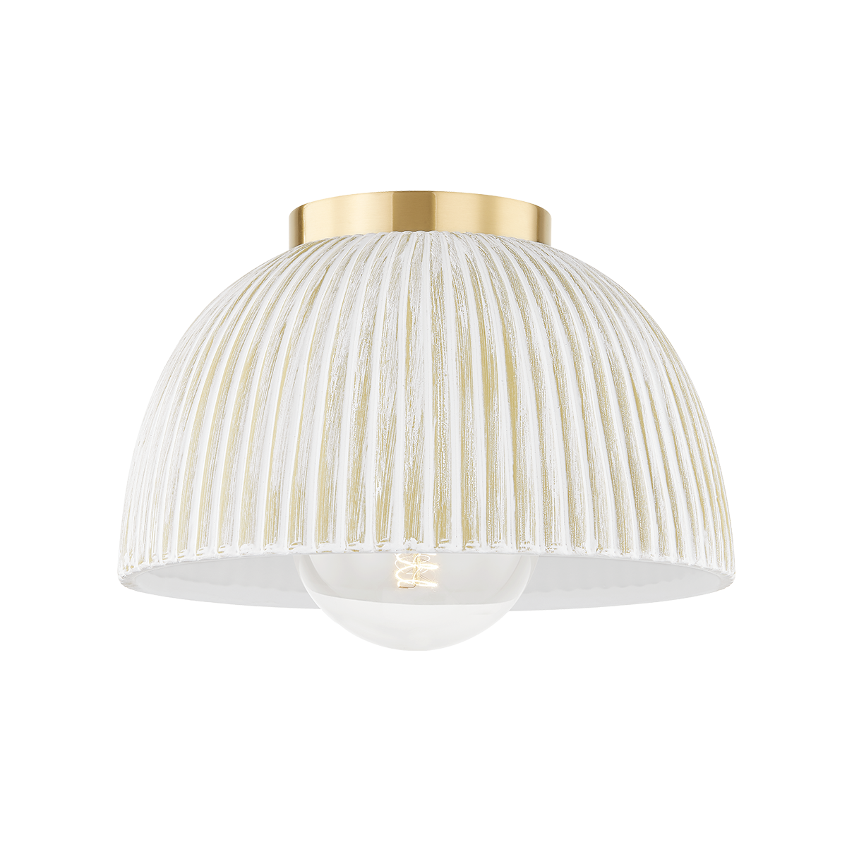 Mitzi ELOISE Flush Mount in Aged Brass