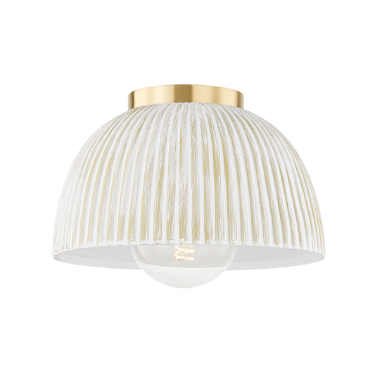 Mitzi ELOISE Flush Mount in Aged Brass