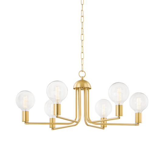 Mitzi BLAKELY Chandelier in Aged Brass