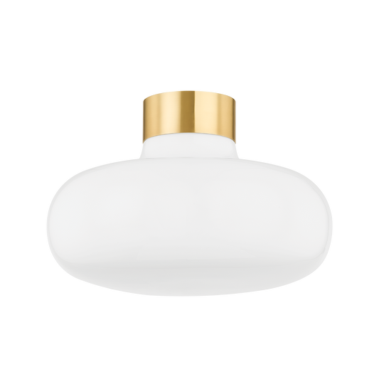 Mitzi ELIANA Flush Mount in Aged Brass
