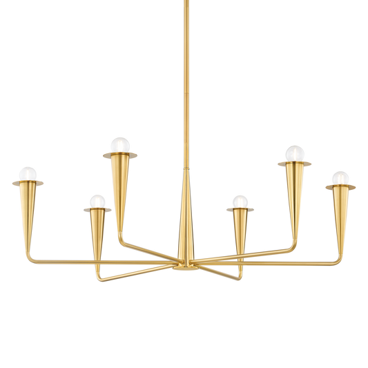 Mitzi DANNA Chandelier in Aged Brass