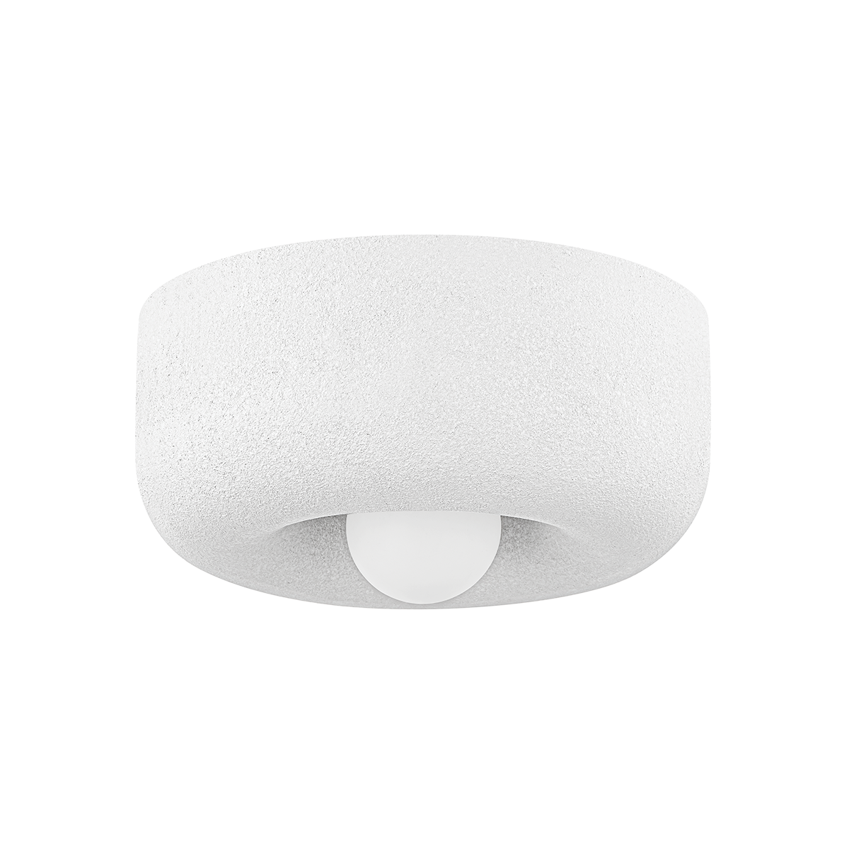 Mitzi DORIS Flush Mount in AGED BRASS/TEXTURED WHITE