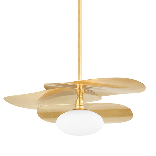 Mitzi ALLIDA Pendant in Vintage Gold Leaf