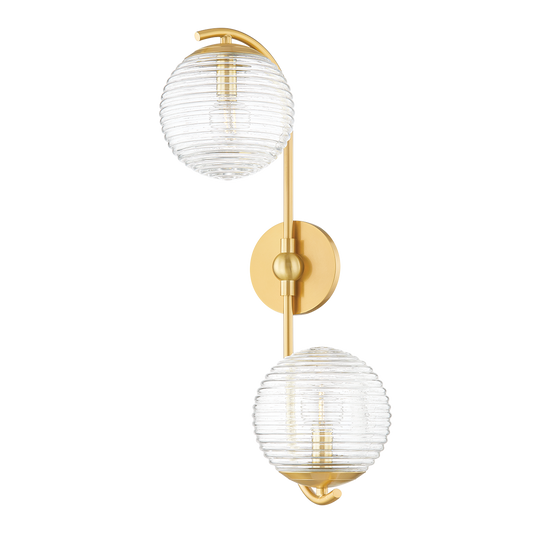 Mitzi SARA Wall Sconce in Aged Brass