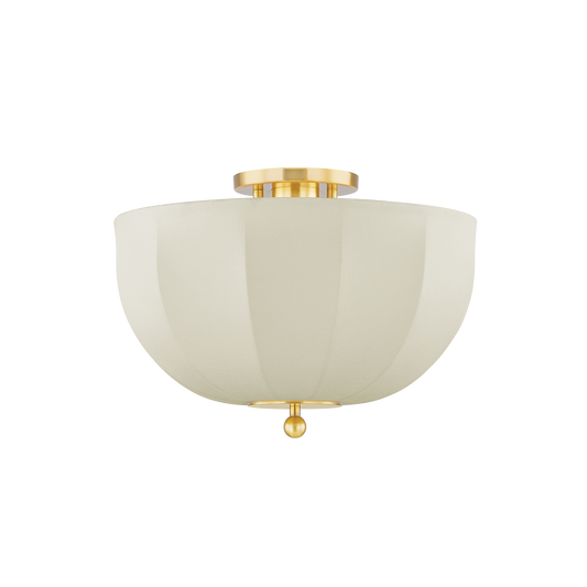 Mitzi MESHELLE Flush Mount in Aged Brass