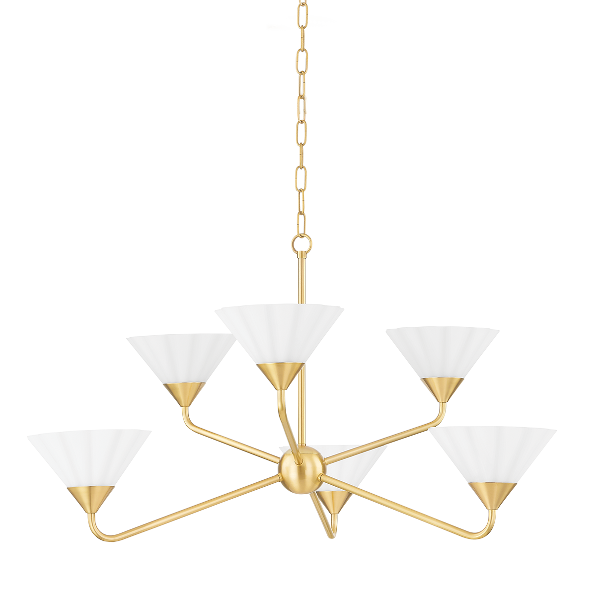 Mitzi KELSEY Chandelier in Aged Brass