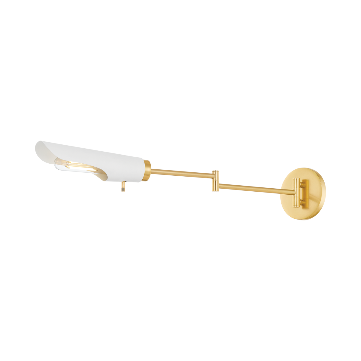 Mitzi HARPERROSE Wall Sconce in AGED BRASS/SOFT WHITE