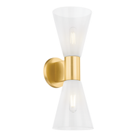 Mitzi ALMA Wall Sconce in Aged Brass