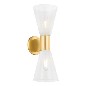 Mitzi ALMA Wall Sconce in Aged Brass