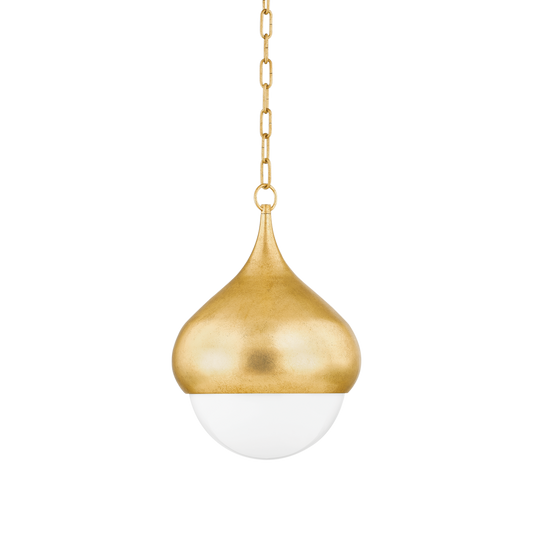 Mitzi LUCIEL PENDANT in Vintage Gold Leaf