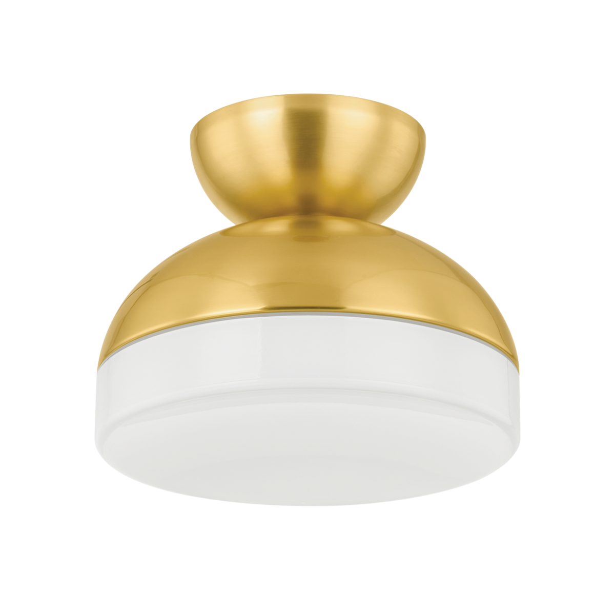 Mitzi RUE Flush Mount in Aged Brass