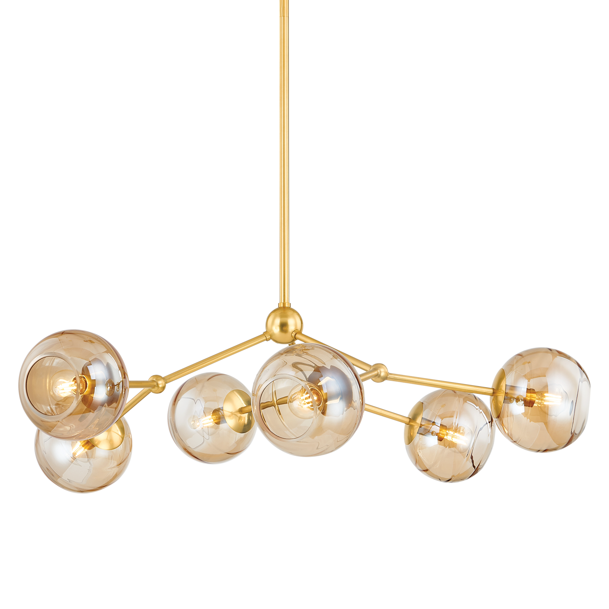 Mitzi TRIXIE Chandelier in Aged Brass