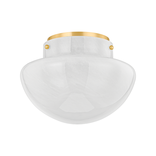 Mitzi LILOU Flush Mount in Aged Brass