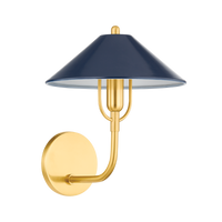 Mitzi MARIEL Wall Sconce in AGED BRASS/SOFT NAVY