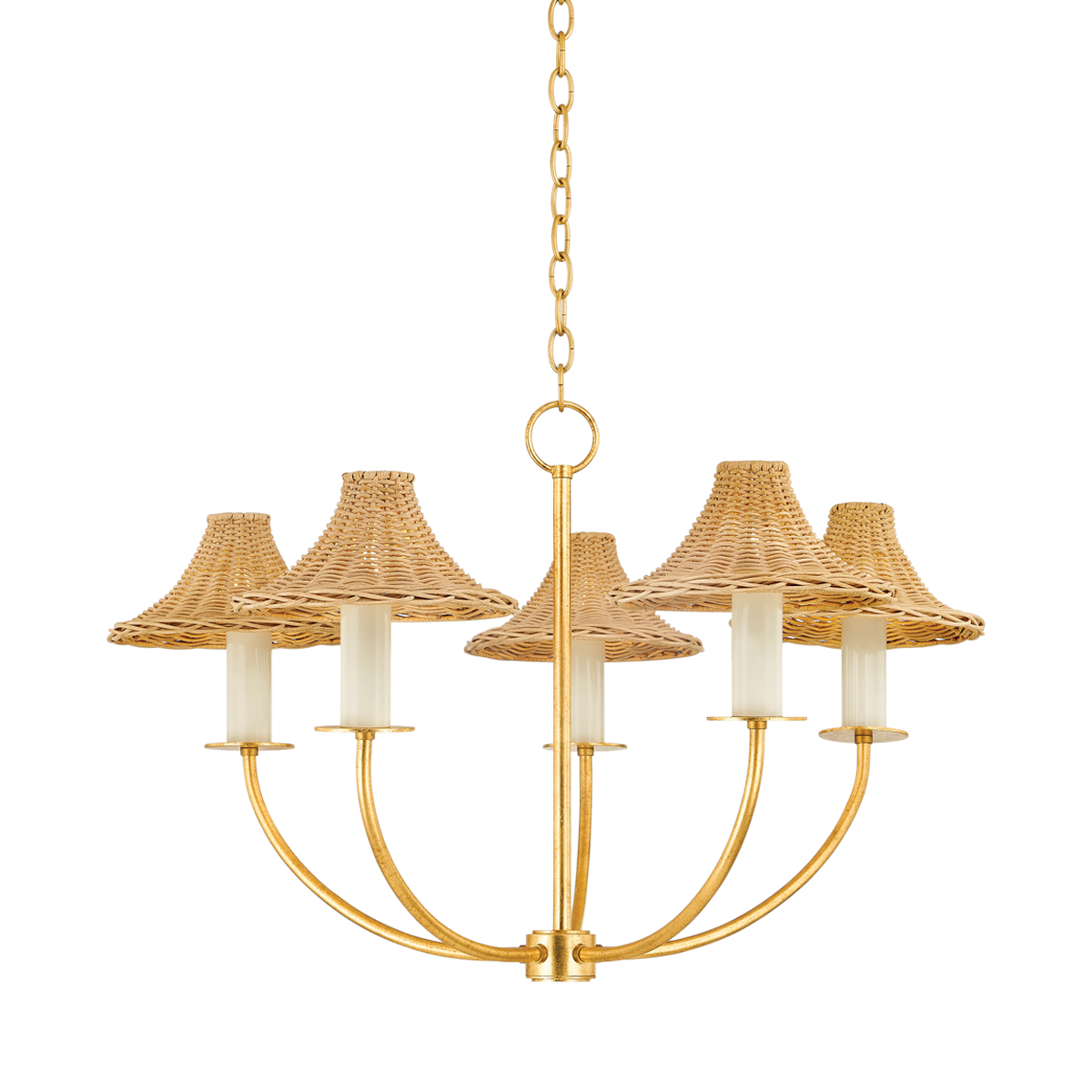 Mitzi TWILA Chandelier in Vintage Gold Leaf