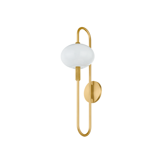 Mitzi DELPHINE WALL SCONCE in AGED BRASS