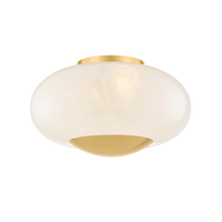 Mitzi LOTTIE Flush Mount in AGED BRASS