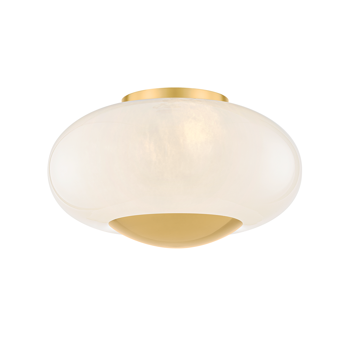 Mitzi LOTTIE Flush Mount in AGED BRASS