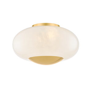Mitzi LOTTIE Flush Mount in AGED BRASS