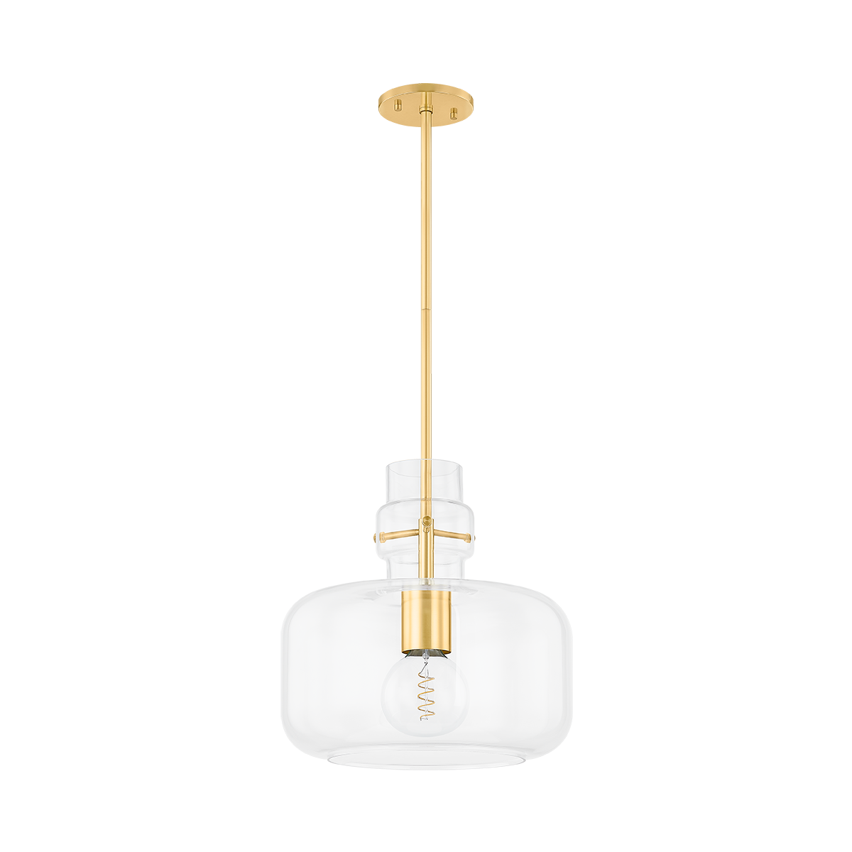 Mitzi LUMI PENDANT in AGED BRASS