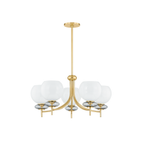 Mitzi ALEXIA Chandelier in AGED BRASS