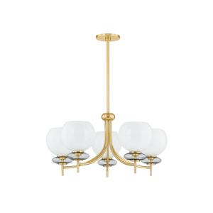 Mitzi ALEXIA Chandelier in AGED BRASS