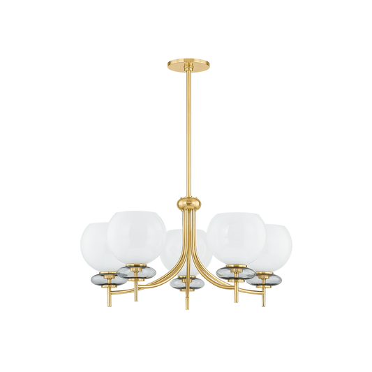 Mitzi ALEXIA Chandelier in AGED BRASS