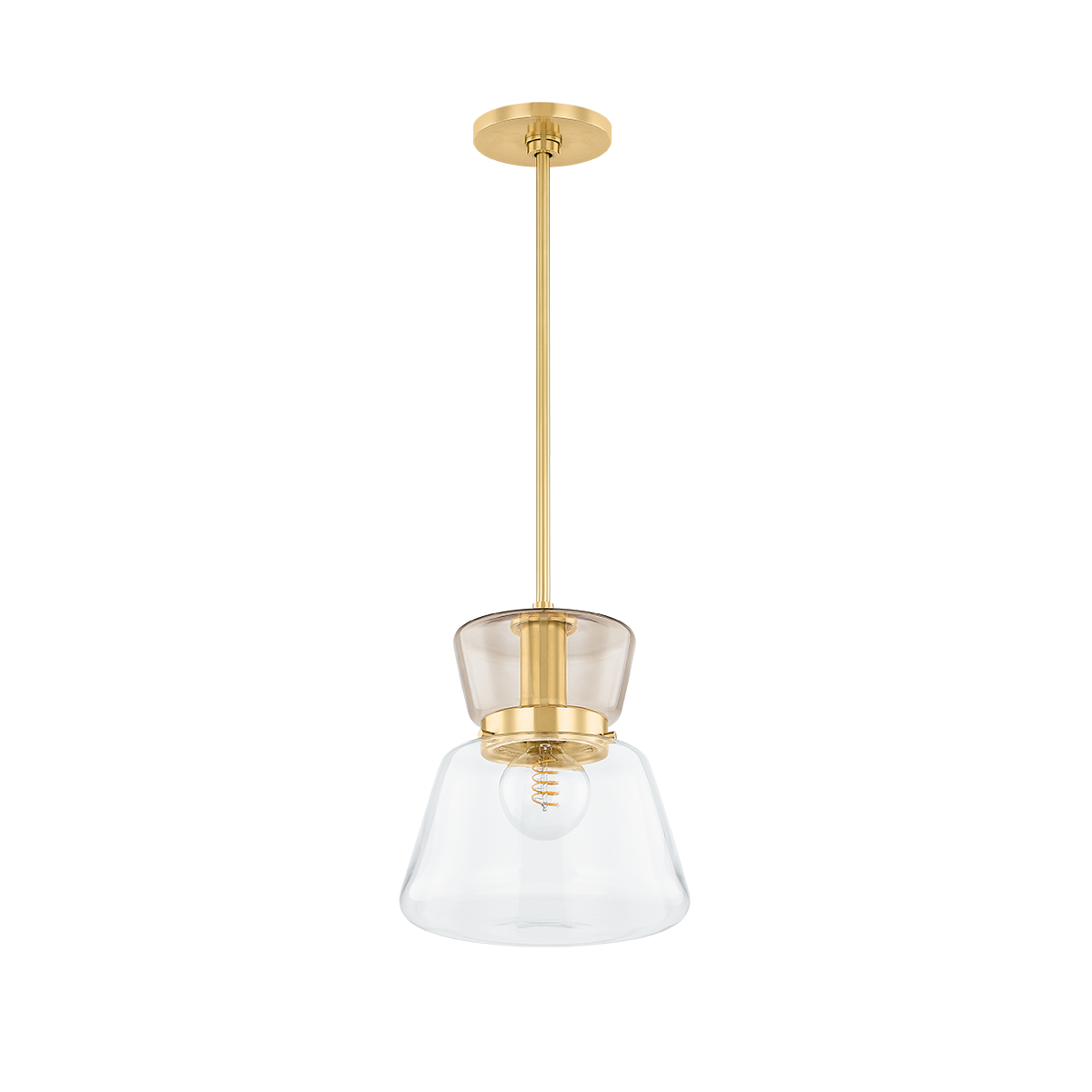Mitzi ELODIE PENDANT in AGED BRASS
