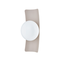 Mitzi TERRA WALL SCONCE in AGED BRASS/CERAMIC ANTIQUE IVORY