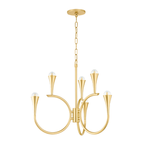 Mitzi AVIANA CHANDELIER in AGED BRASS