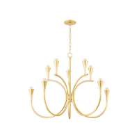 Mitzi AVIANA CHANDELIER in AGED BRASS