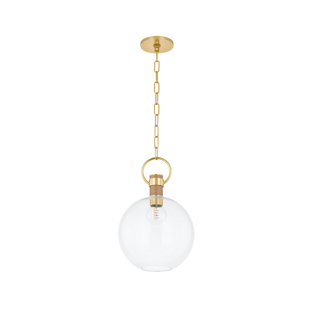 Mitzi CATRINE PENDANT in AGED BRASS
