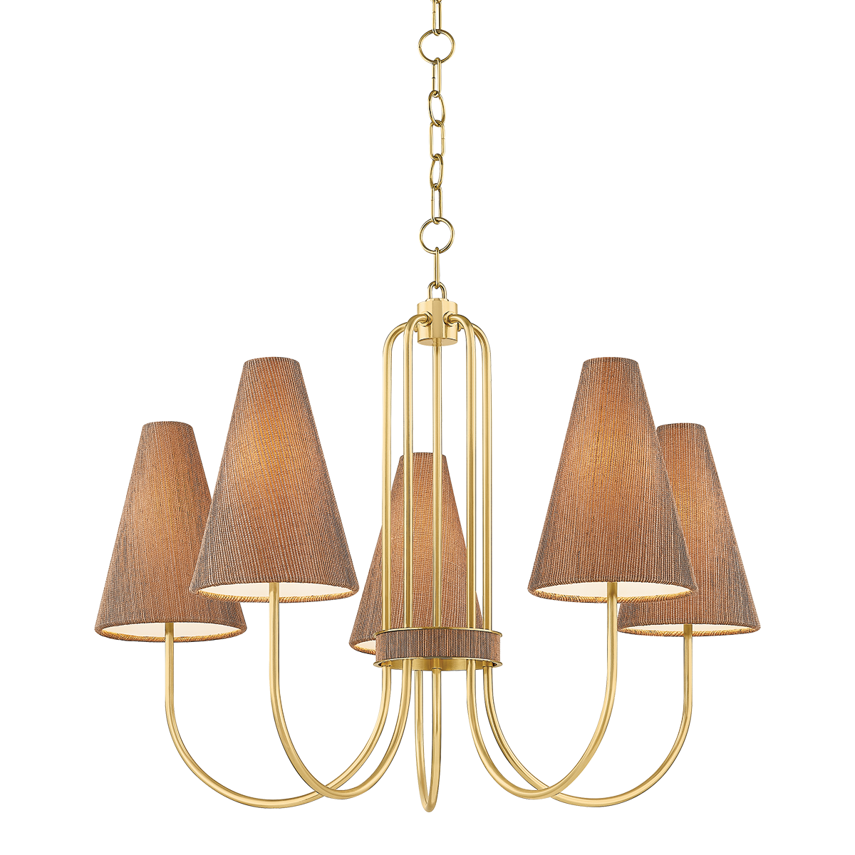 Mitzi JESSEL Chandelier in AGED BRASS