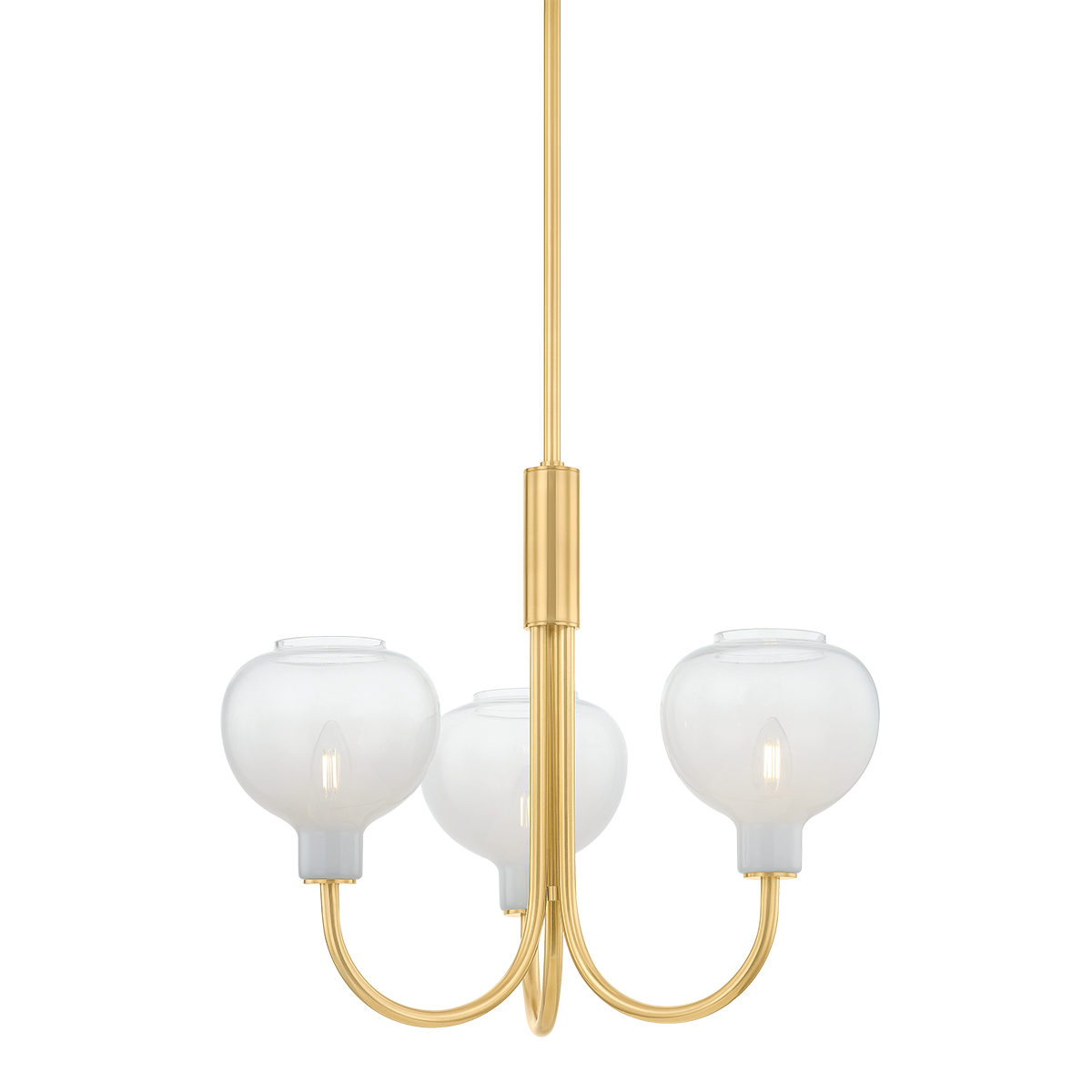 Mitzi ESTELLE Chandelier in AGED BRASS