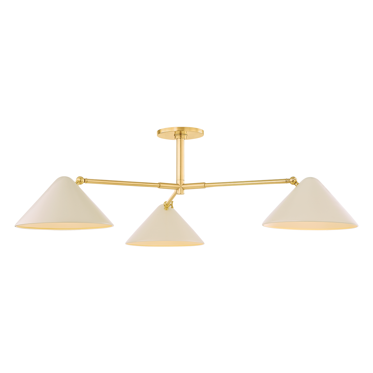 Mitzi SONJA Semi Flush in TRUE BRONZE/SOFT BISQUE