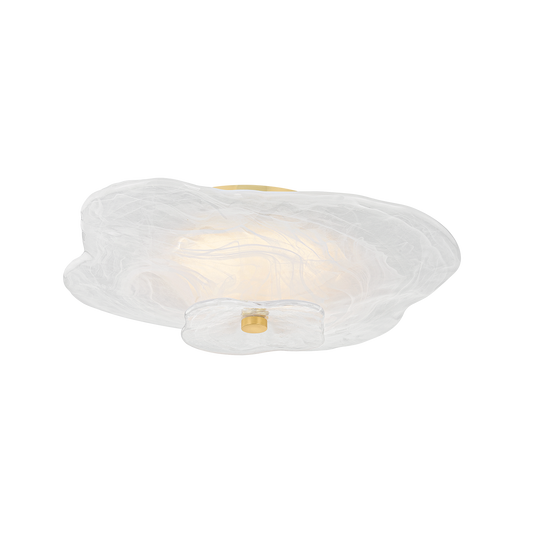 Mitzi Starlie Flush Mount in AGED BRASS
