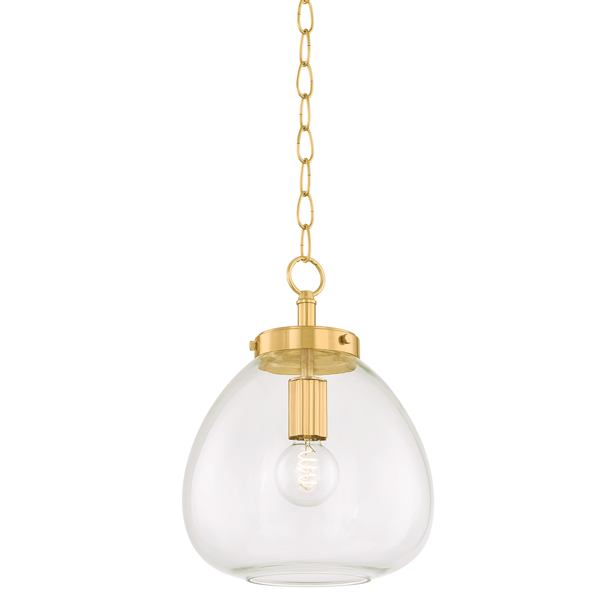 Mitzi DELLA Pendant in AGED BRASS