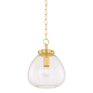 Mitzi DELLA Pendant in AGED BRASS