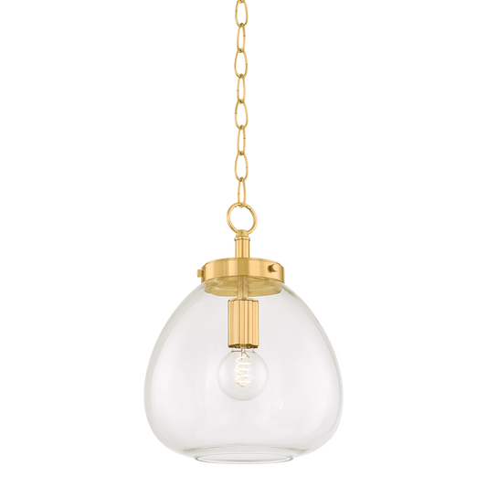 Mitzi DELLA Pendant in AGED BRASS