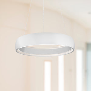 Halo 23-in Black LED Pendant