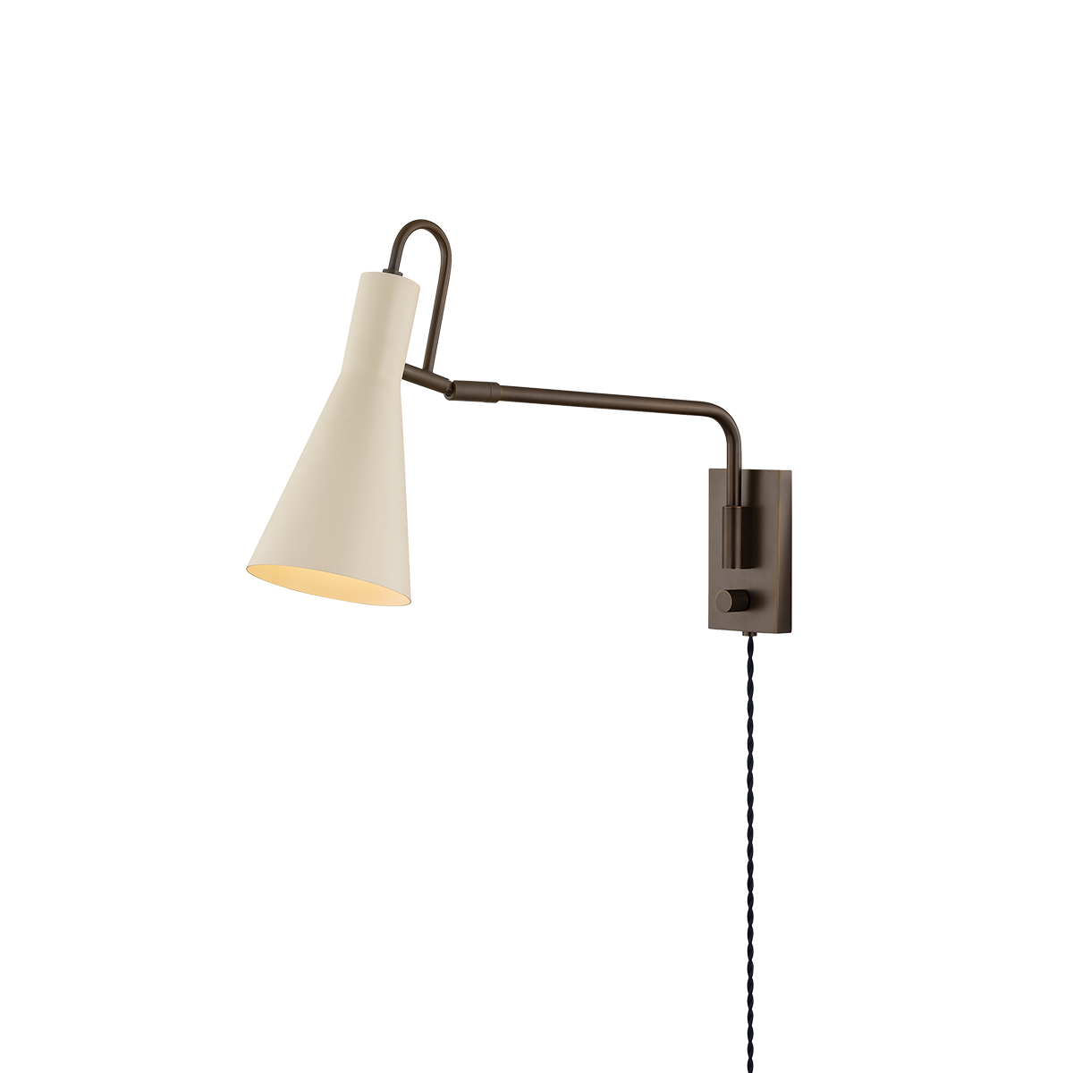 Mitzi YVETTE Wall Sconce in TRUE BRONZE/SOFT BISQUE