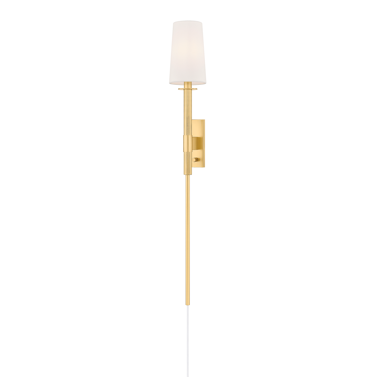 Mitzi Ginny Plug-In Sconce in AGED BRASS