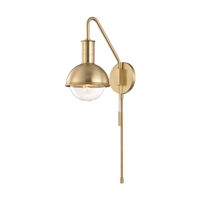Mitzi Riley Plug-In Sconce in Aged Brass