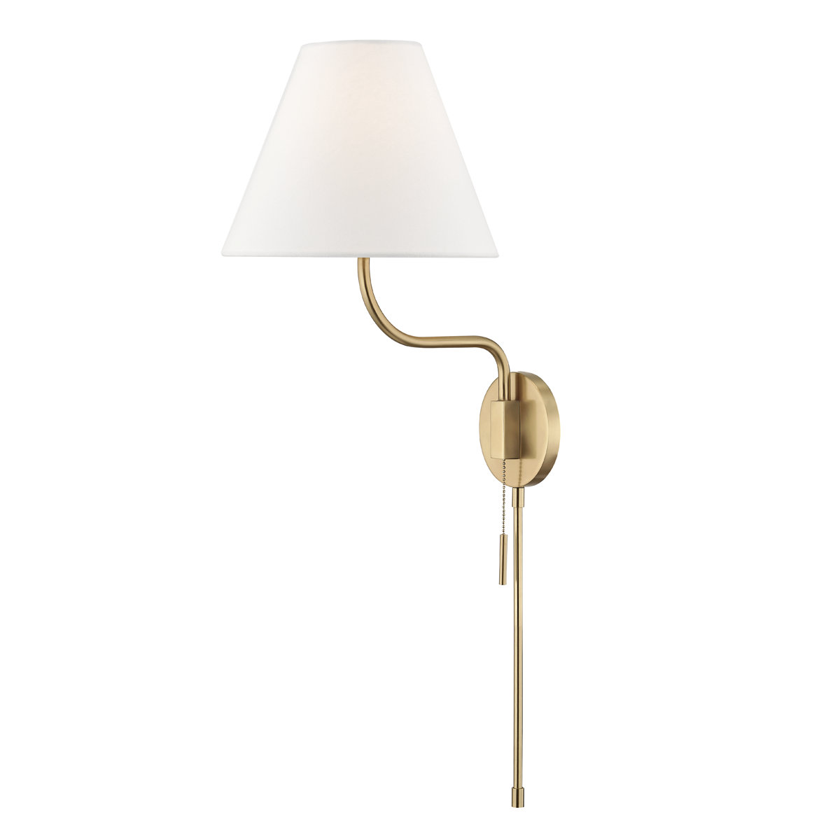 Mitzi Patti Plug-in Sconce in Aged Brass